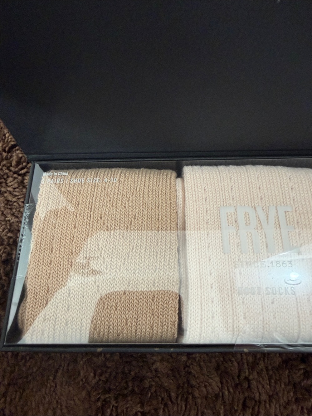 Frye Black Box with Gold Lettering - Picture 3 of 6